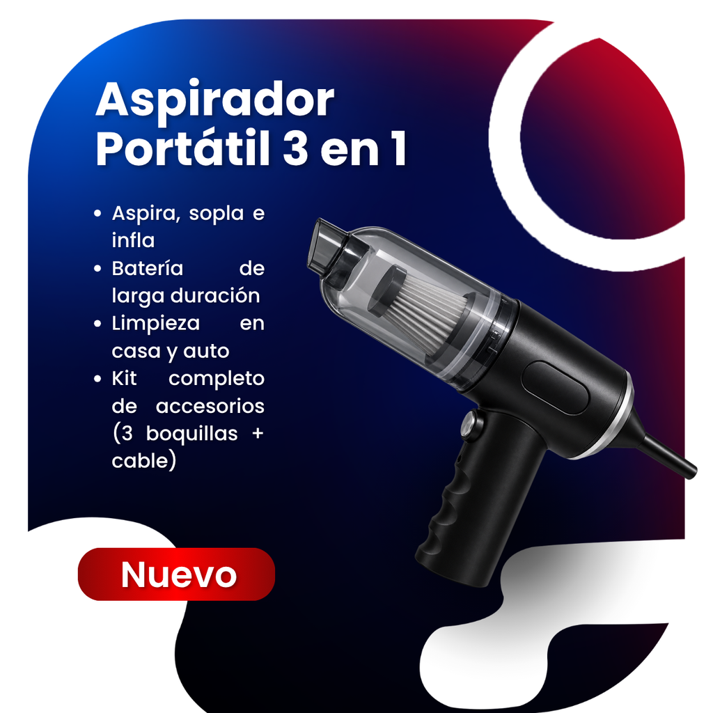 Aspirador Portátil 3 en 1