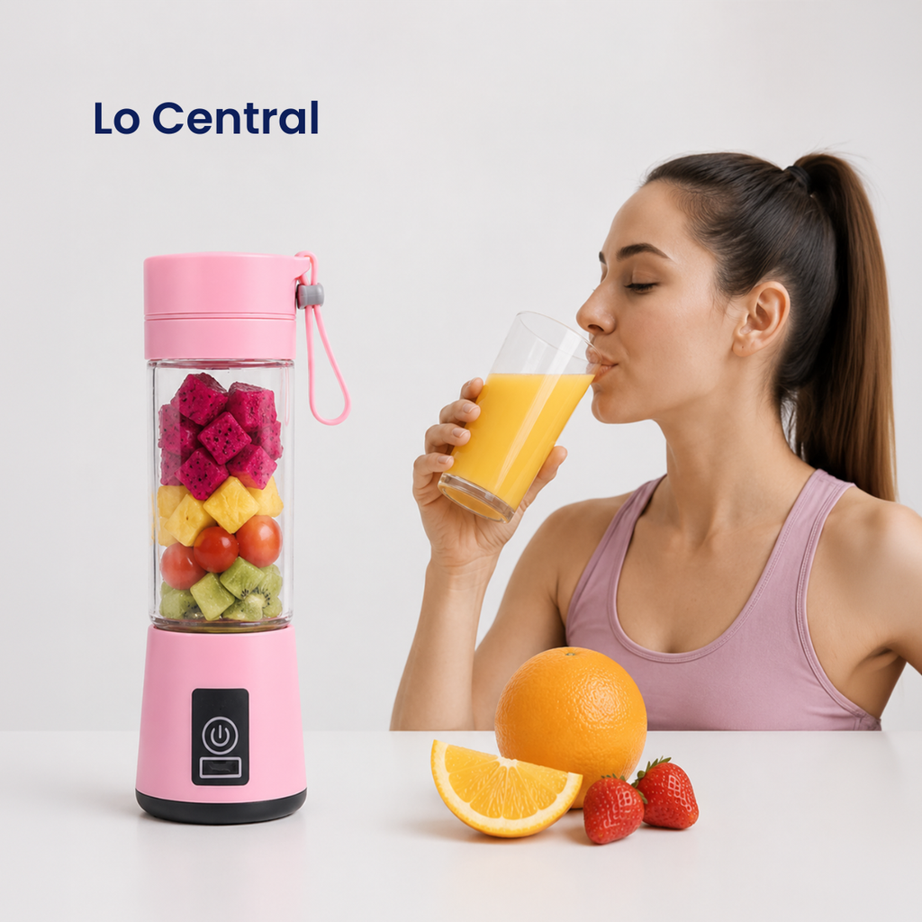 Licuadora Portátil Recargable USB | Batidos, Jugos y Smoothies en Segundos